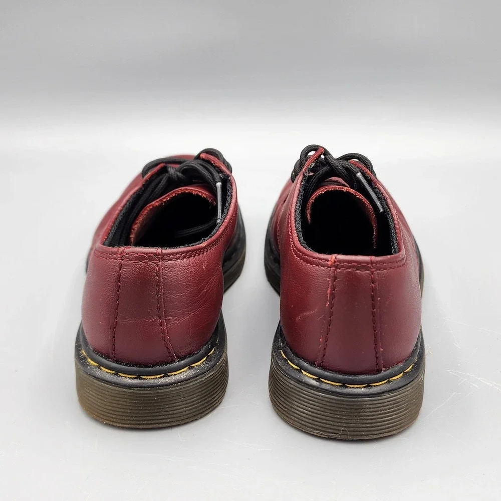 Dr Martens Everley Little Kids Girls Boys Smooth Black Leather Soft Toe Shoes 11